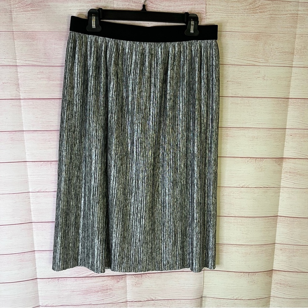 Joe B Silver Pleated Skirt Size‎ XL